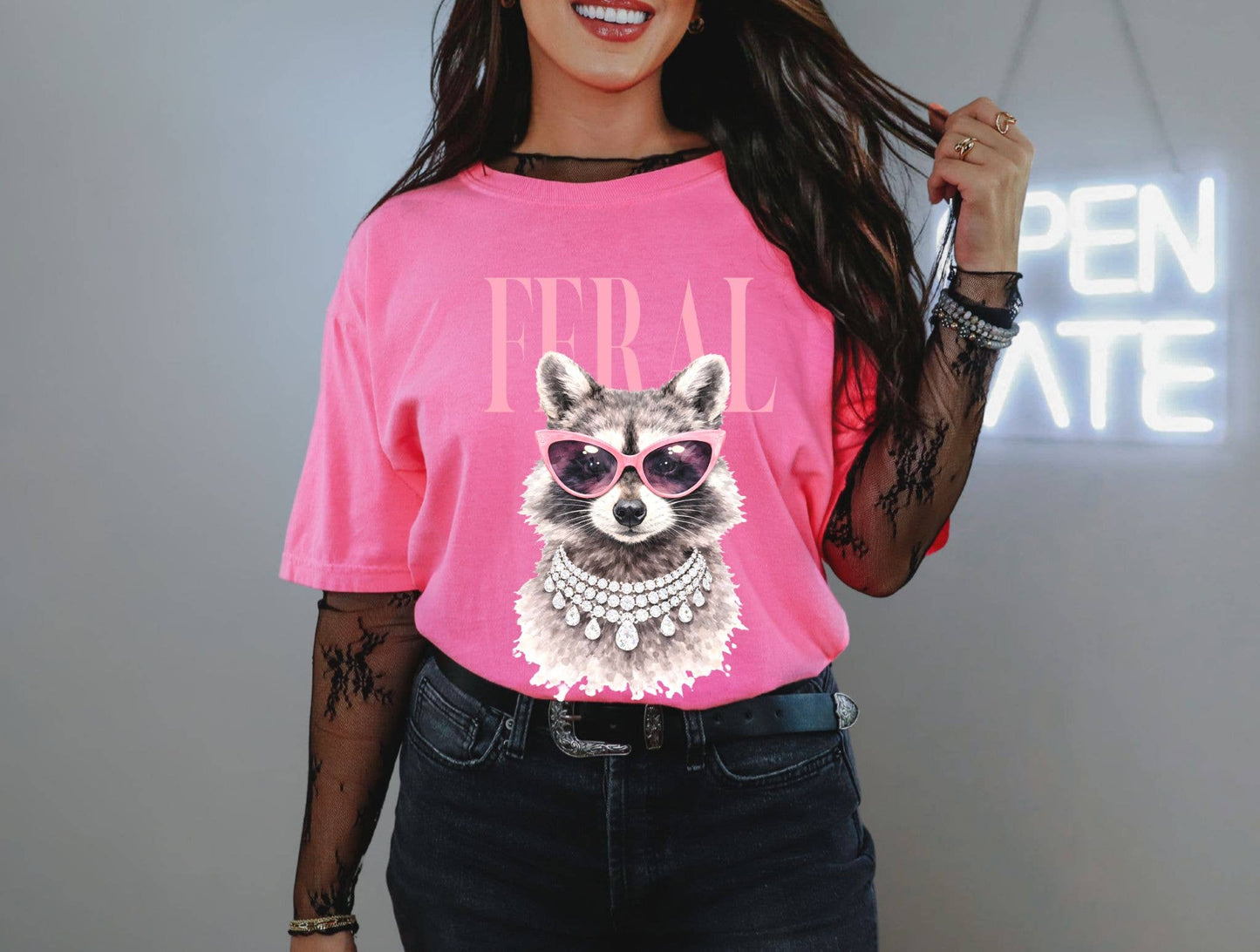 Feral Raccoon Graphic Tee