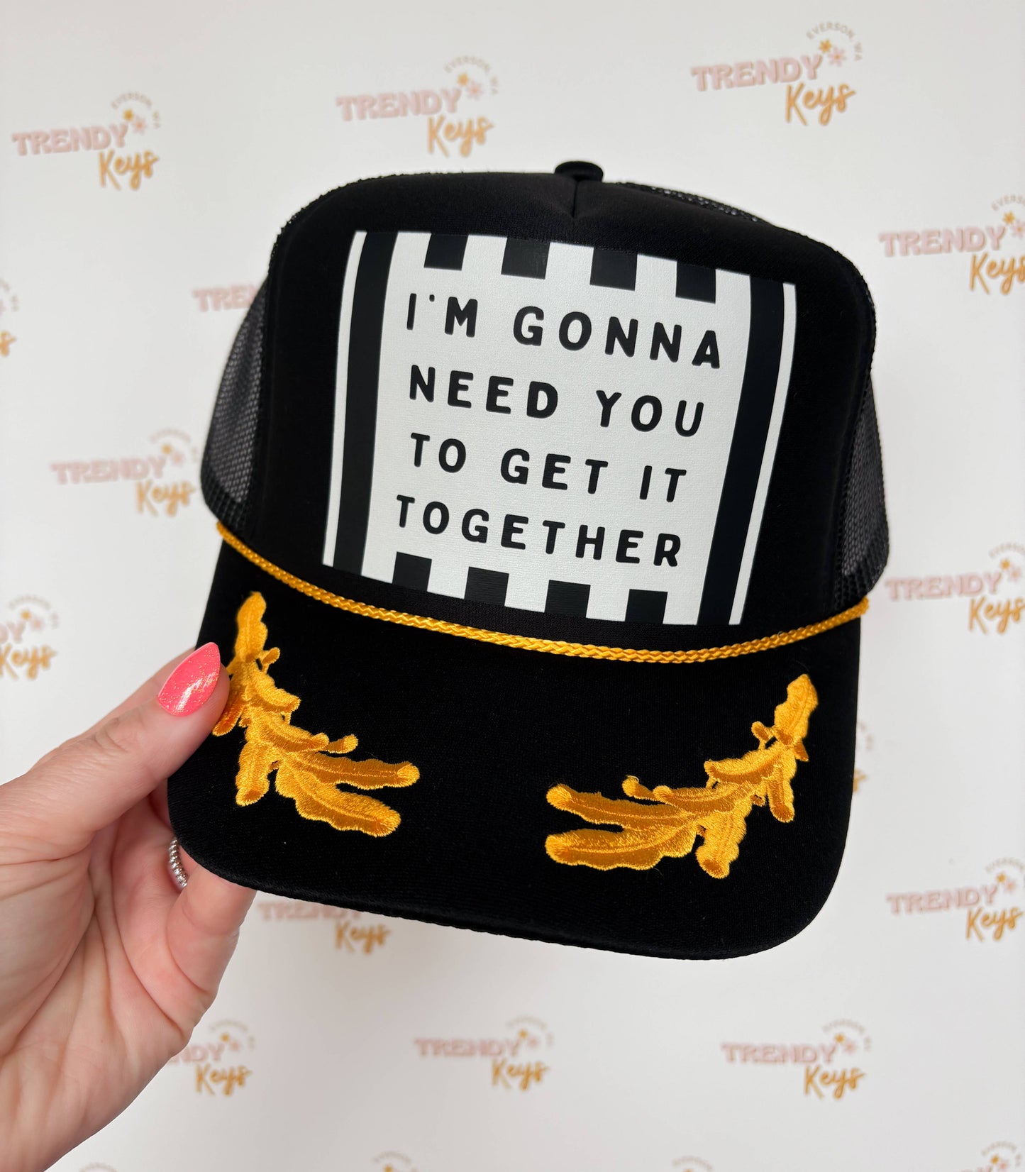 Get It Together Trucker Hat: No Chain