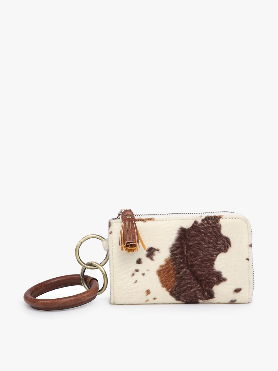 Liv Bangle Wristlet/Wallet | Cow/D. Brown