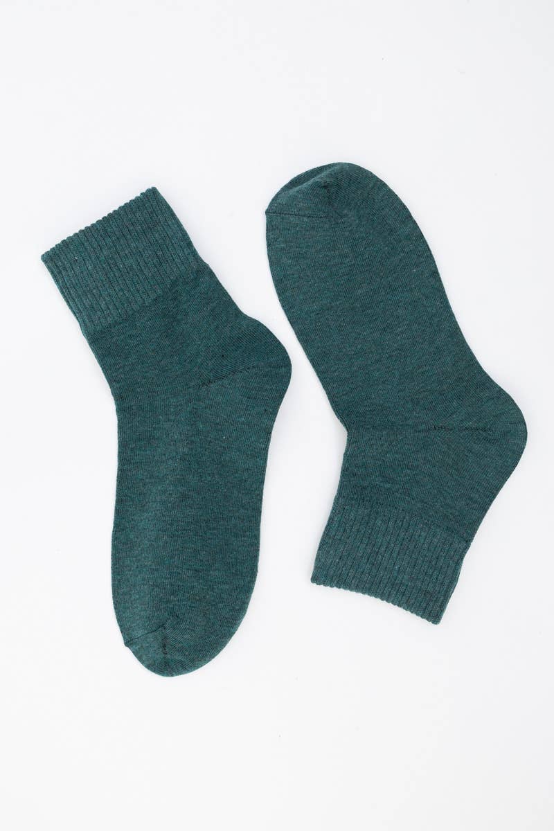 Happy Feet Embroidered Socks 🙃 - Fun Vibes: Teal