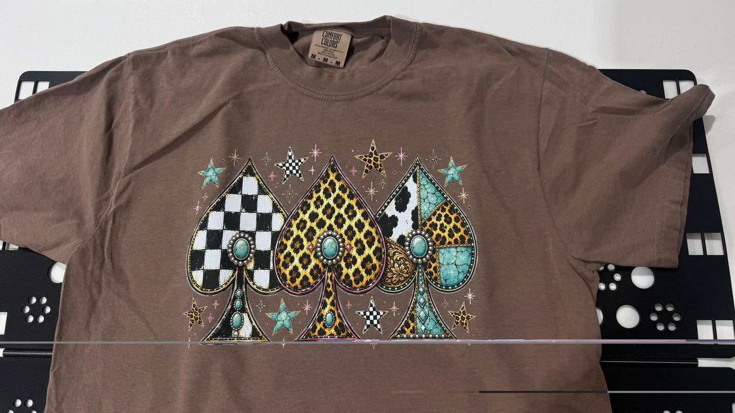 Western Spade Cowgirl Graphic Tee/ Espresso