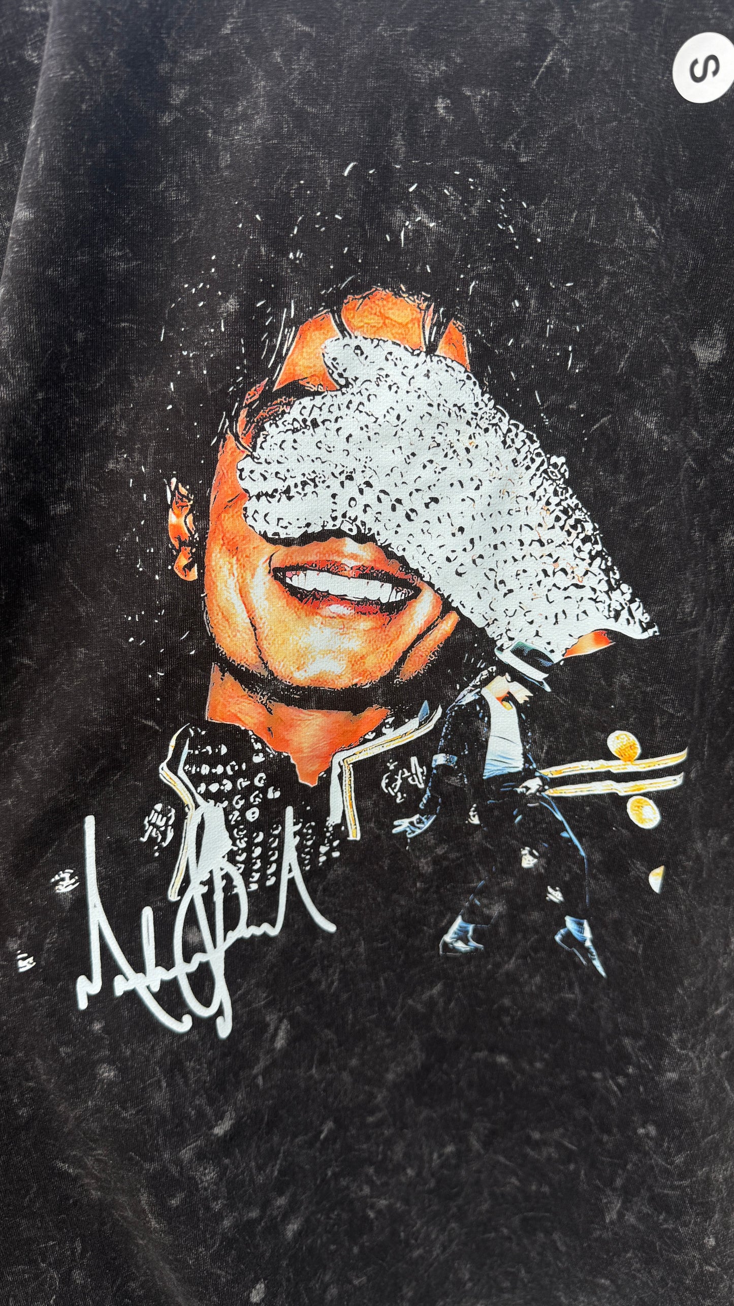 Michael Jackson Signature Mineral Wash Tee