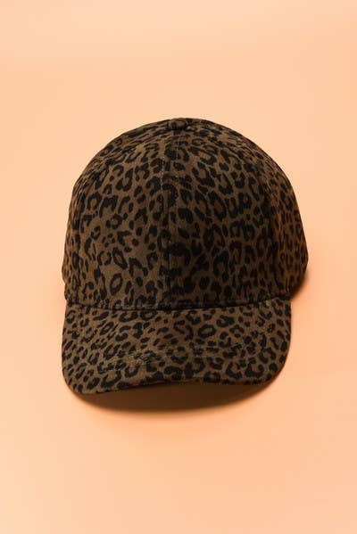 ANIMAL PRINT BASE BALL CAPS