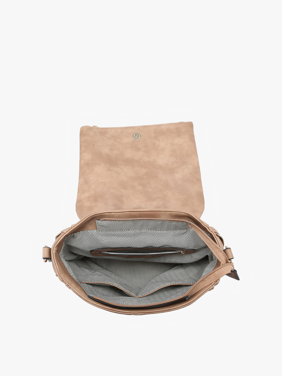 Vivian Distressed Convertible Backpack |Dark Grey