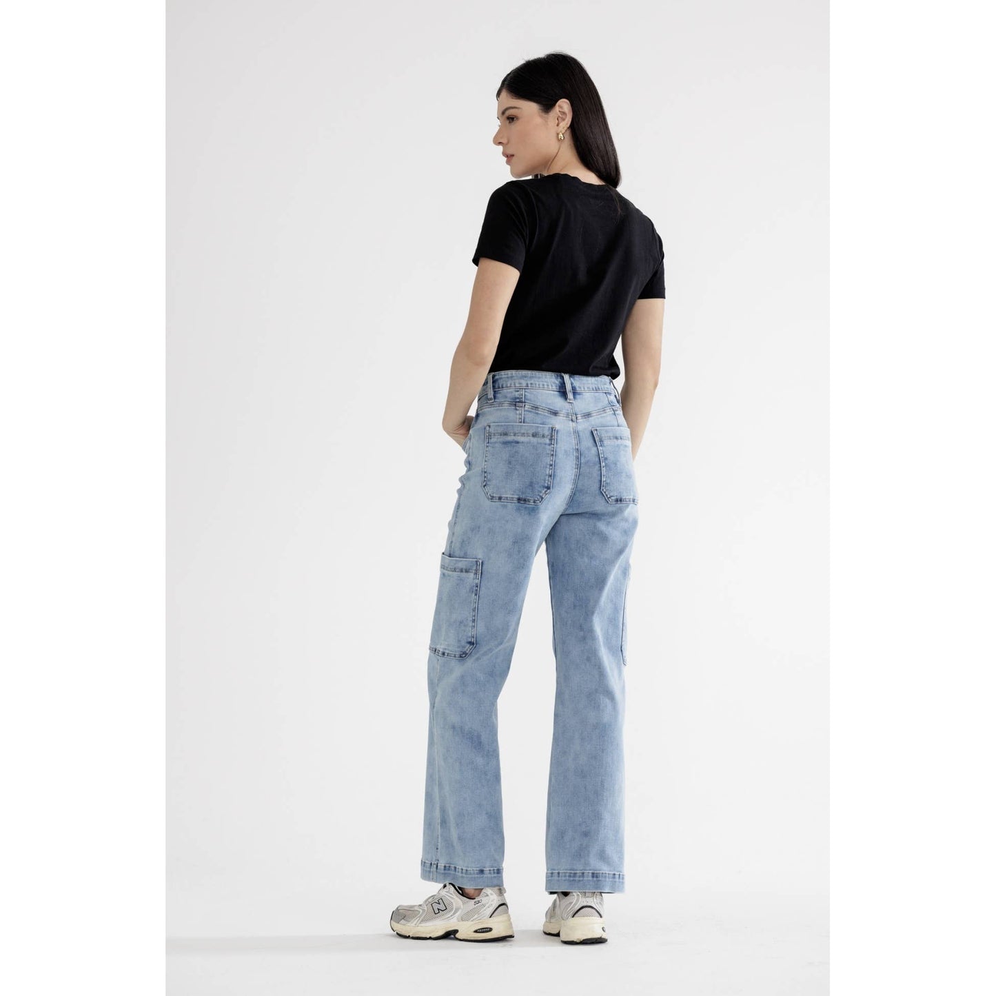 Mica HIGH RISE WIDE CARGO: MAYA BLUE