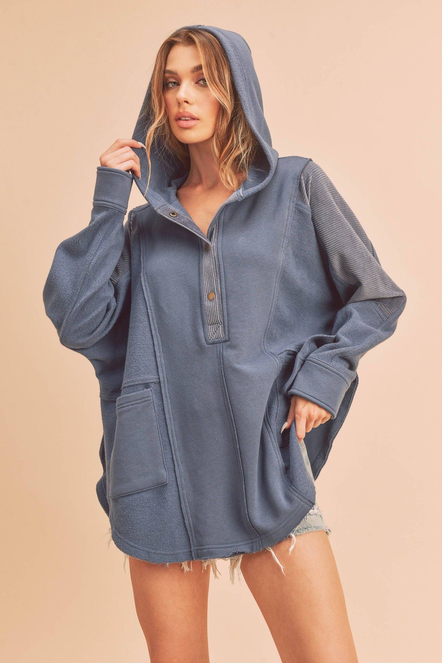 Dove Pullover: Slate Blue