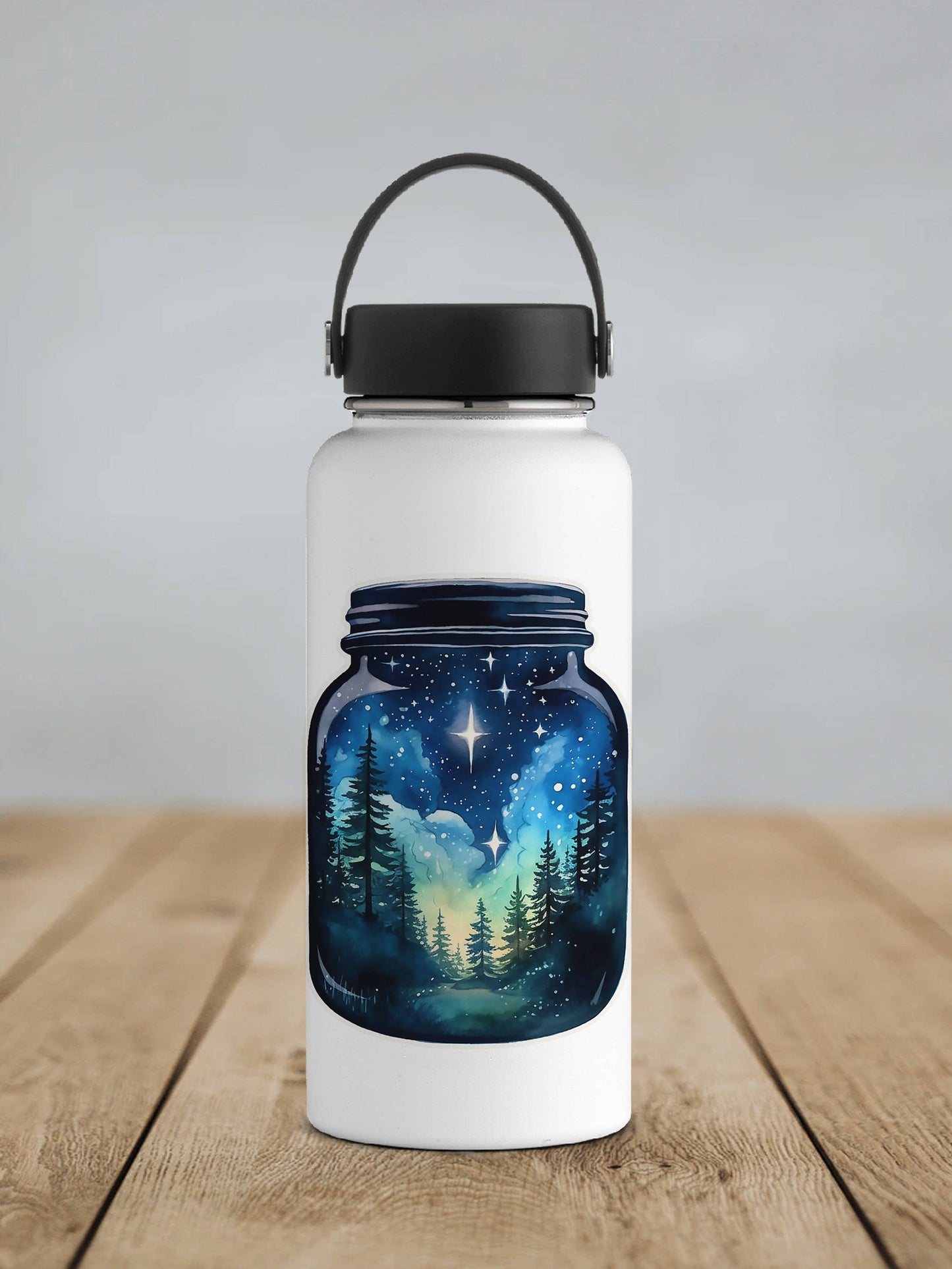 Night Sky Jar Sticker