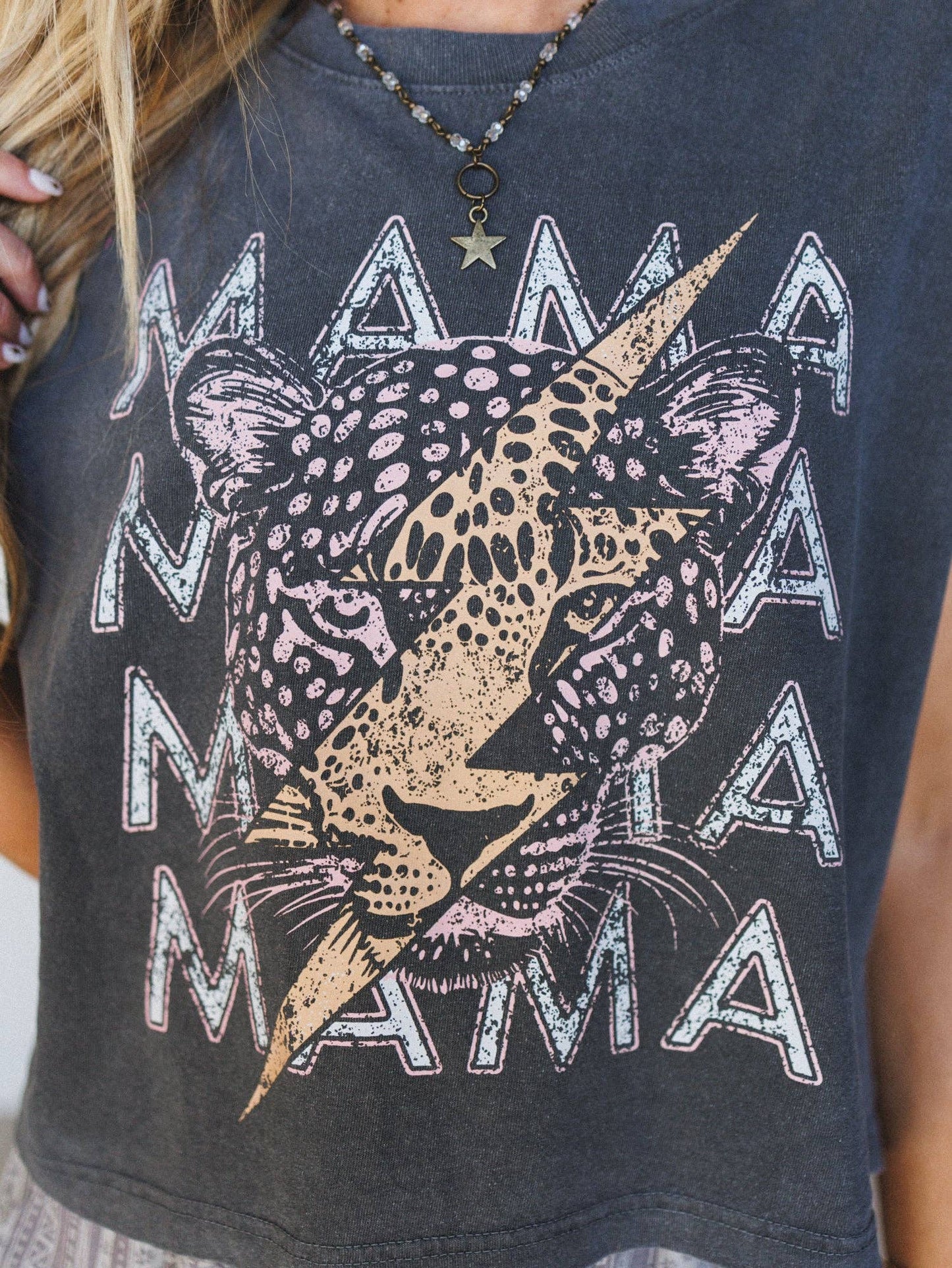 Leopard Mama Top - Pepper