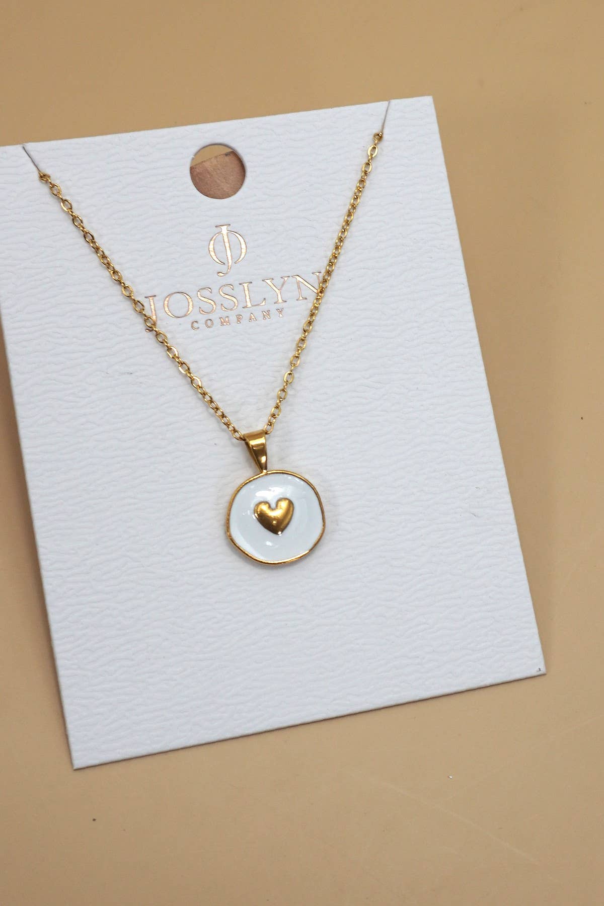 18K STAINLESS STEEL TARNISH FREE heart NECKLACE