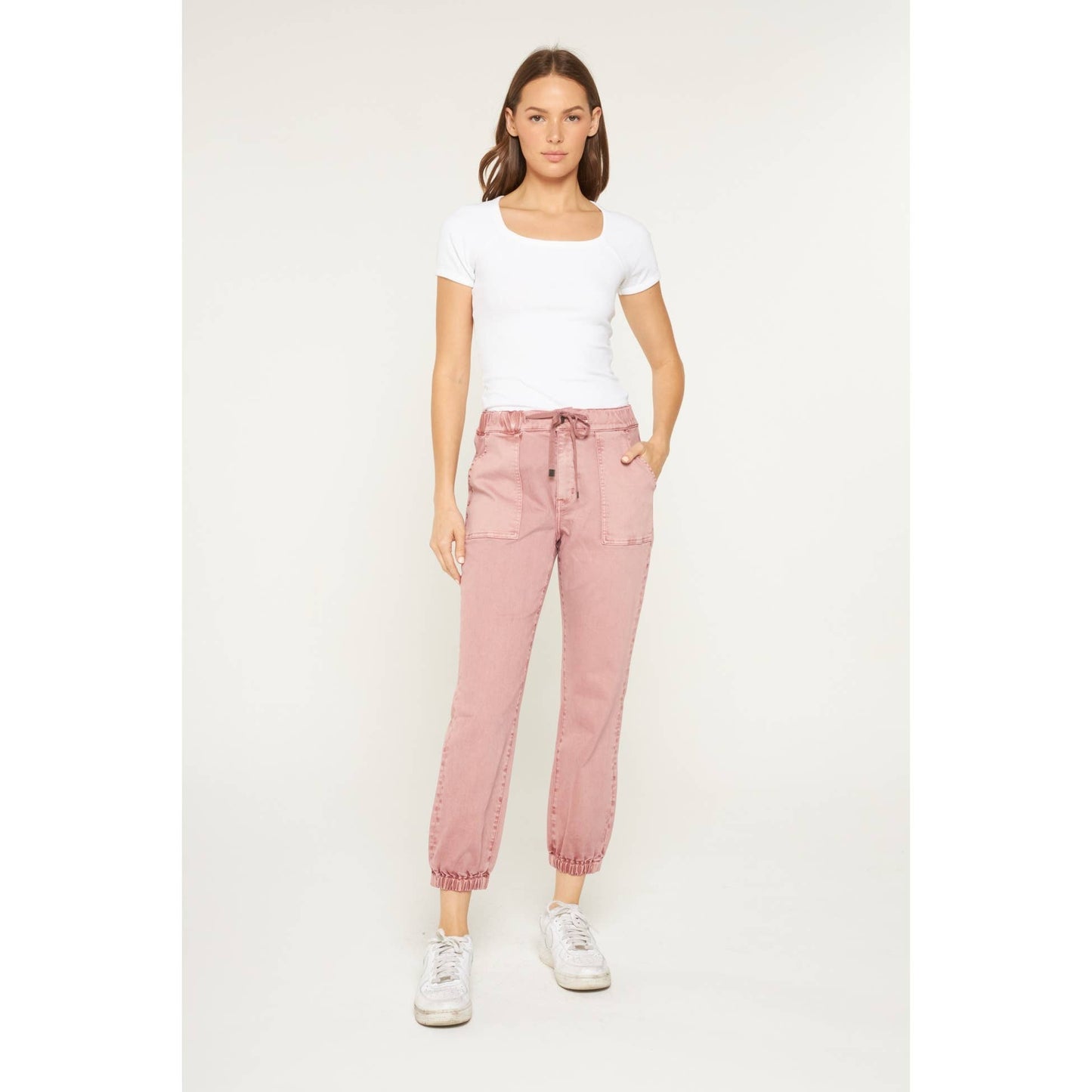Mica HIGH RISE JOGGER: DEEP PINK