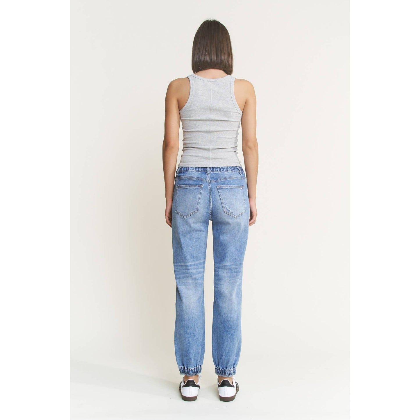 Mica SUPER HIGH RISE JOGGER: BRAVES NAVY