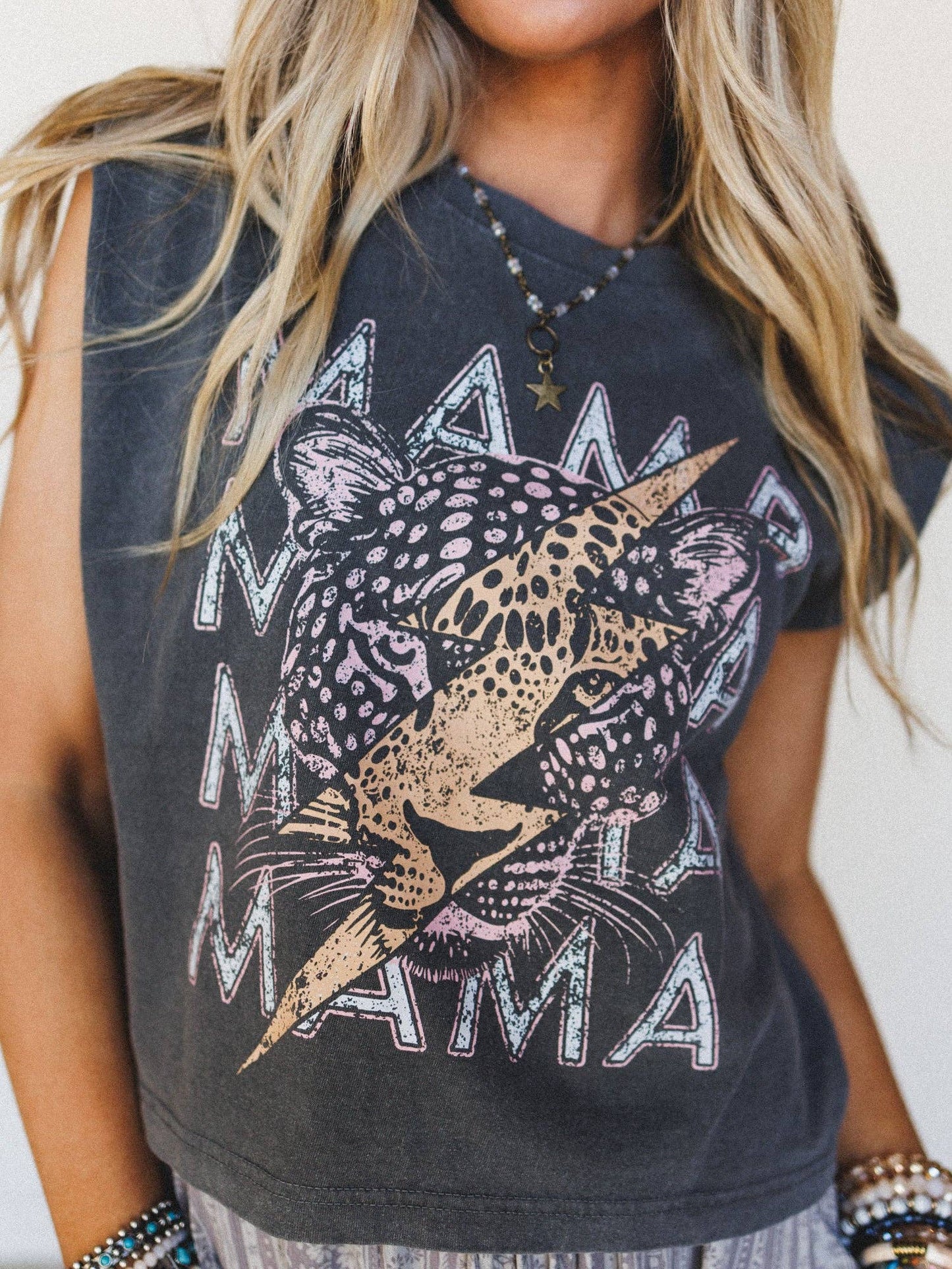 Leopard Mama Top - Pepper