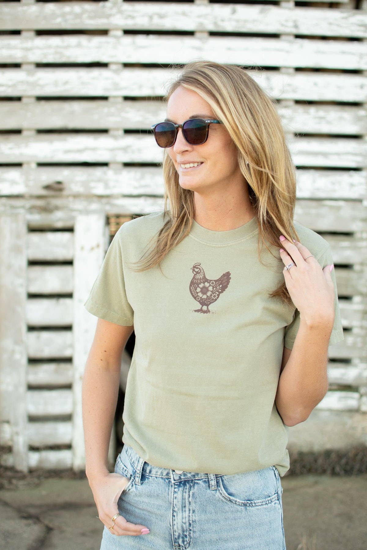 Western 'Backyard Chicken Social Club' Graphic Tee