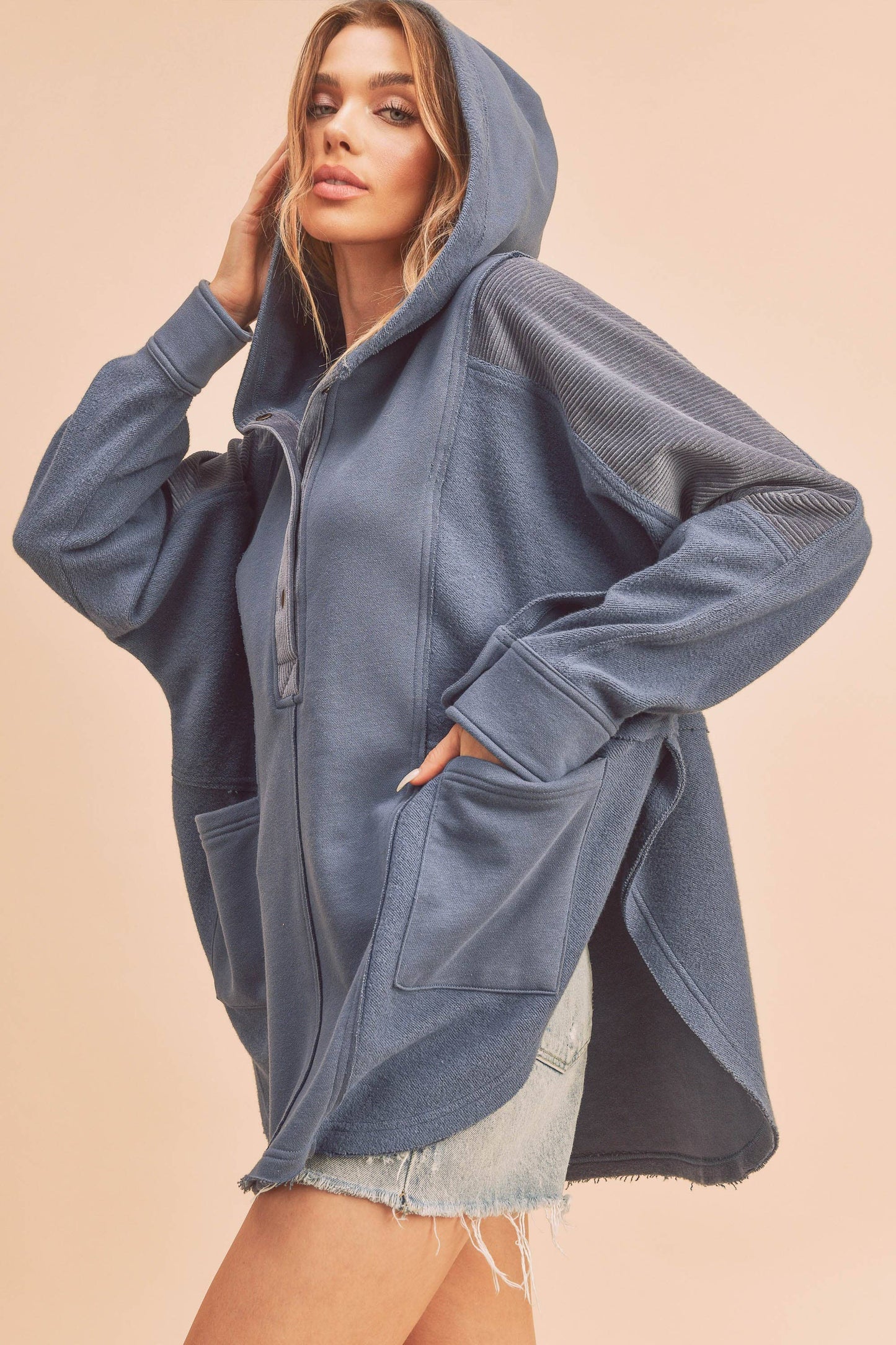 Dove Pullover: Slate Blue