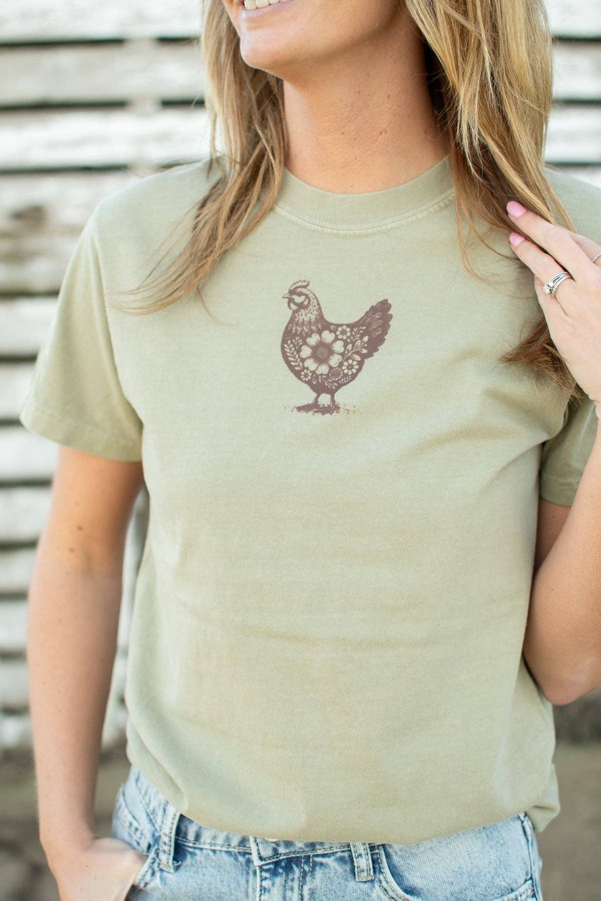 Western 'Backyard Chicken Social Club' Graphic Tee