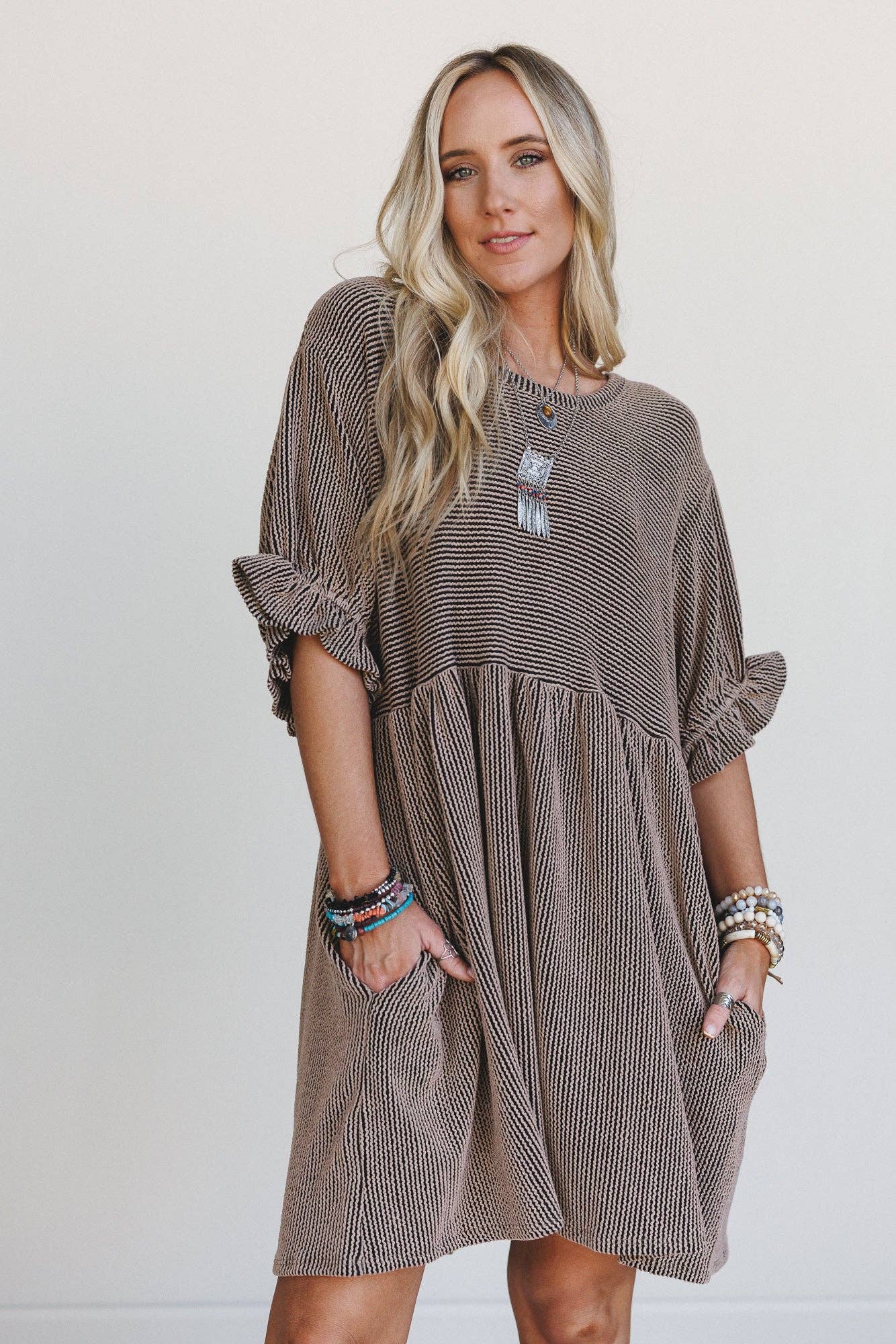 Open Sky Dress - Camel