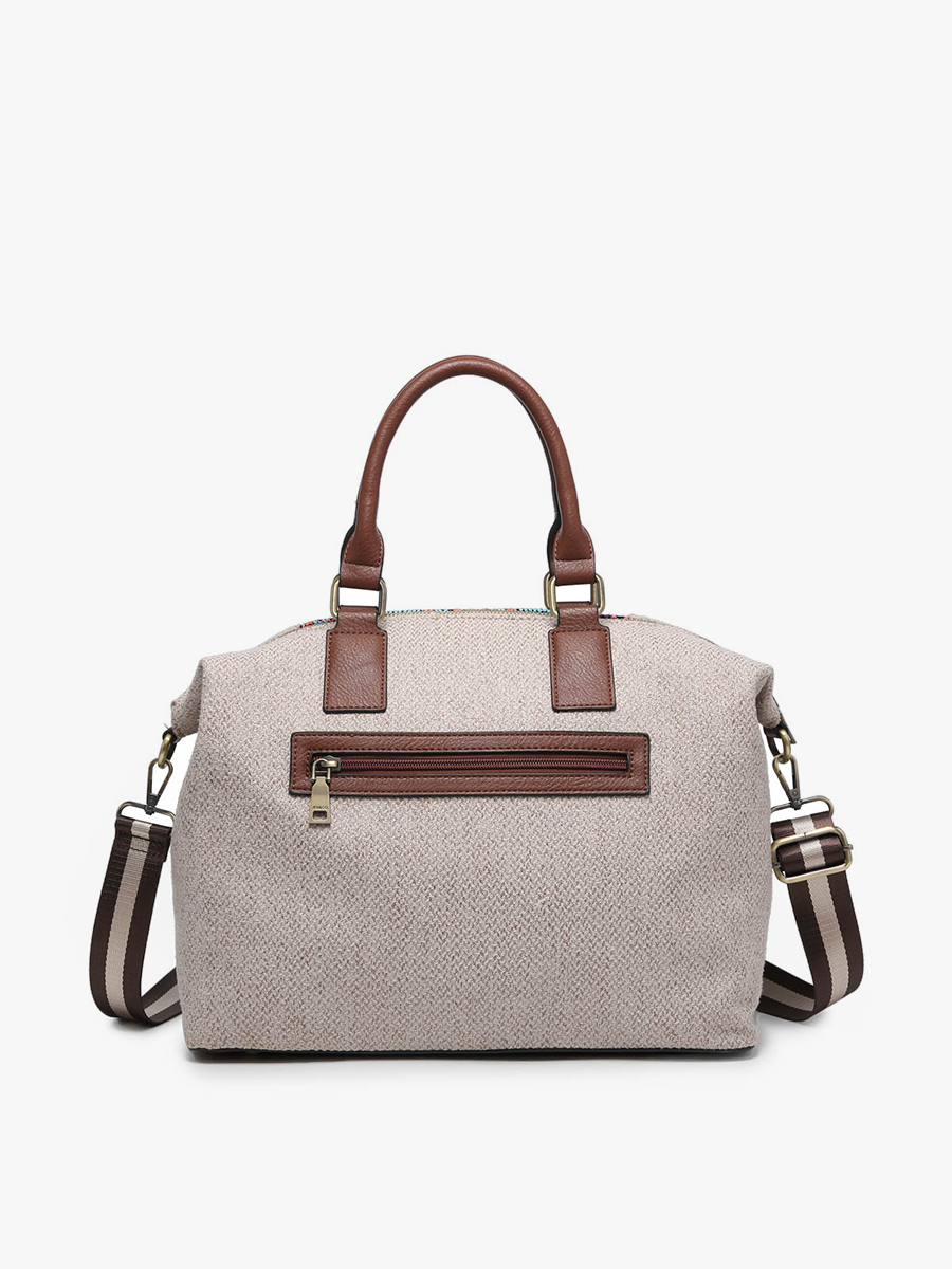 JoJo Two-Tone Satchel w/ Guitar Strap | Sand/Blue