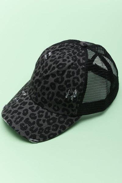 PREMIUM DISTRESS MESH BACK BASEBALL CAP