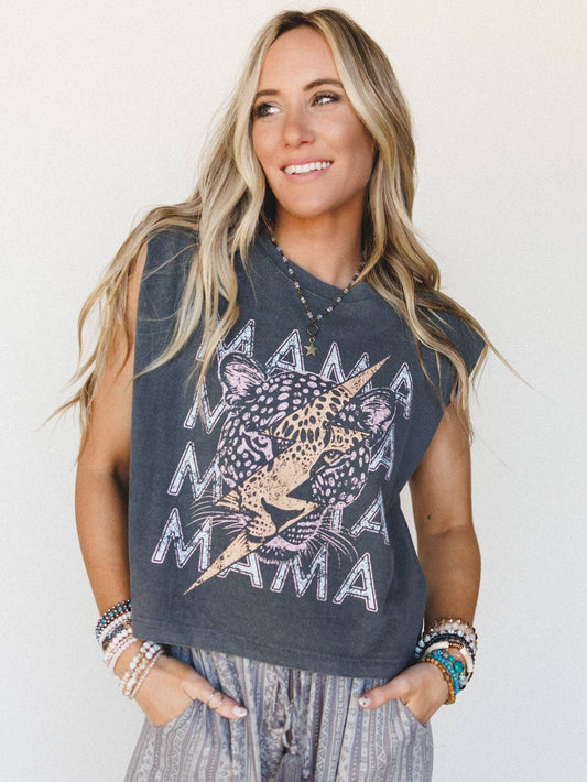 Leopard Mama Top - Pepper