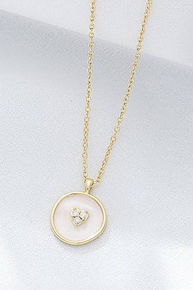 18K STAINLESS STEEL TARNISH FREE heart NECKLACE