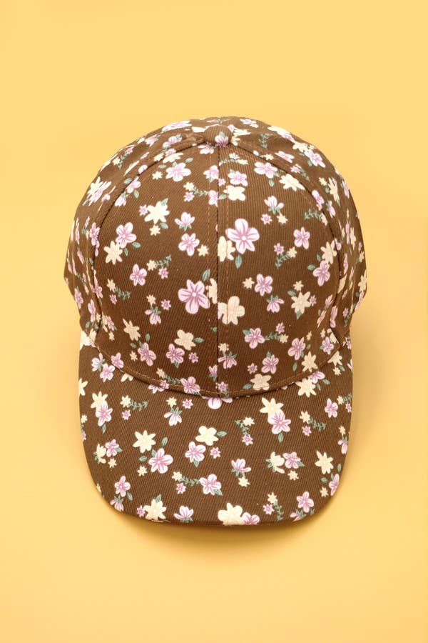 FLORAL CASUAL BASEBALL CAP