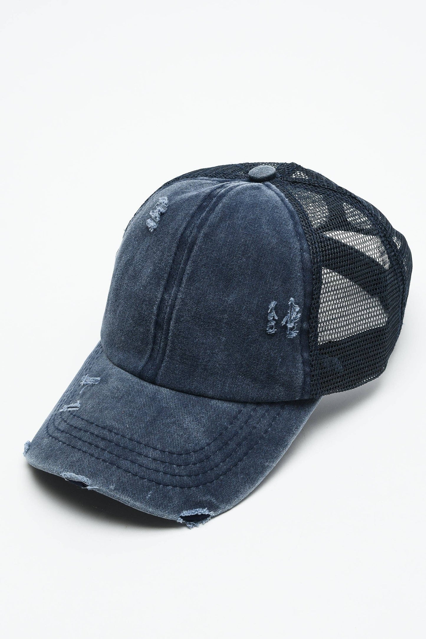 PREMIUM DISTRESS MESH BACK BASEBALL CAP