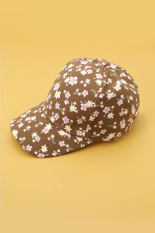FLORAL CASUAL BASEBALL CAP