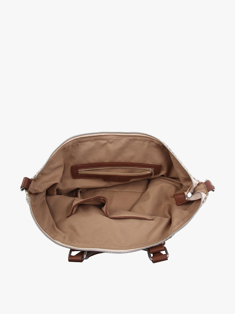 JoJo Two-Tone Satchel w/ Guitar Strap | Sand/Blue