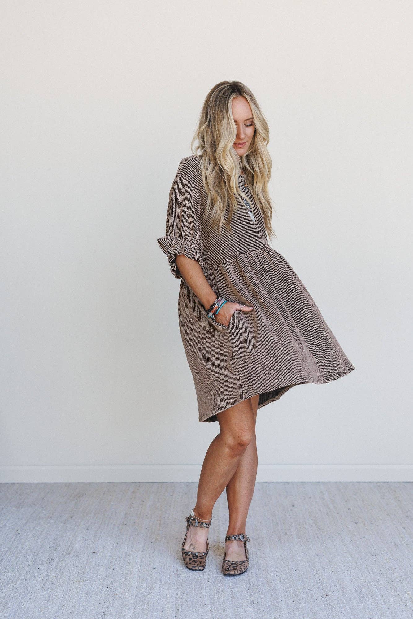 Open Sky Dress - Camel