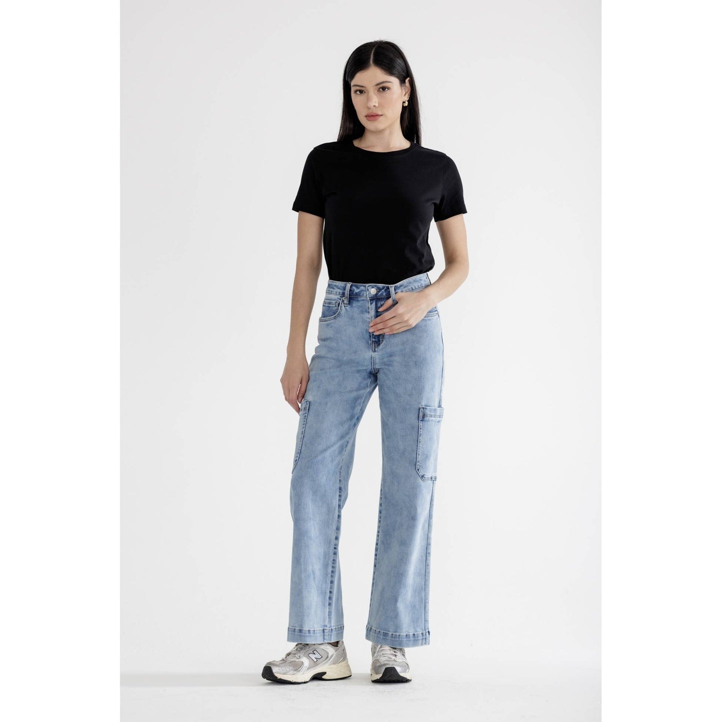 Mica HIGH RISE WIDE CARGO: MAYA BLUE