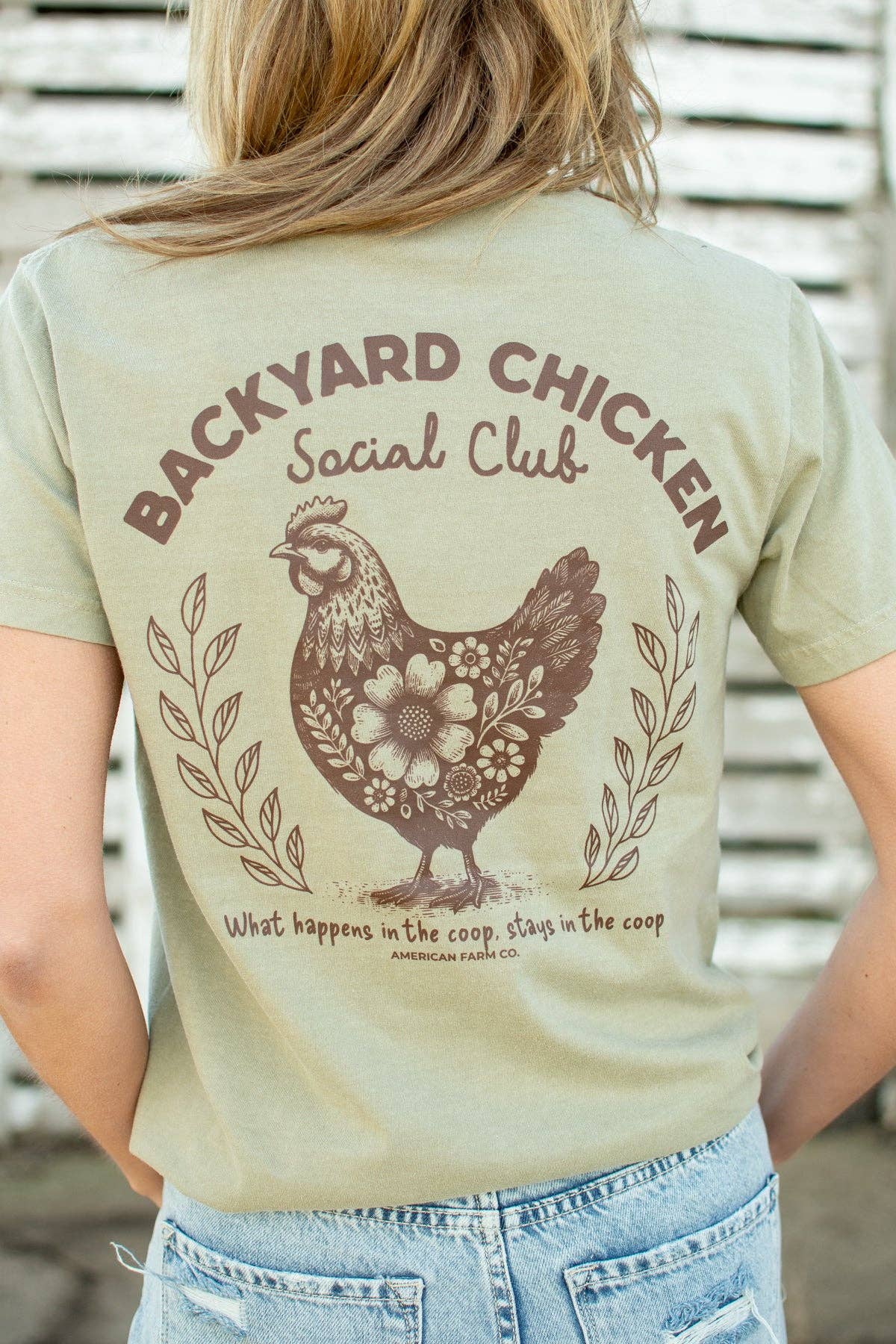 Western 'Backyard Chicken Social Club' Graphic Tee