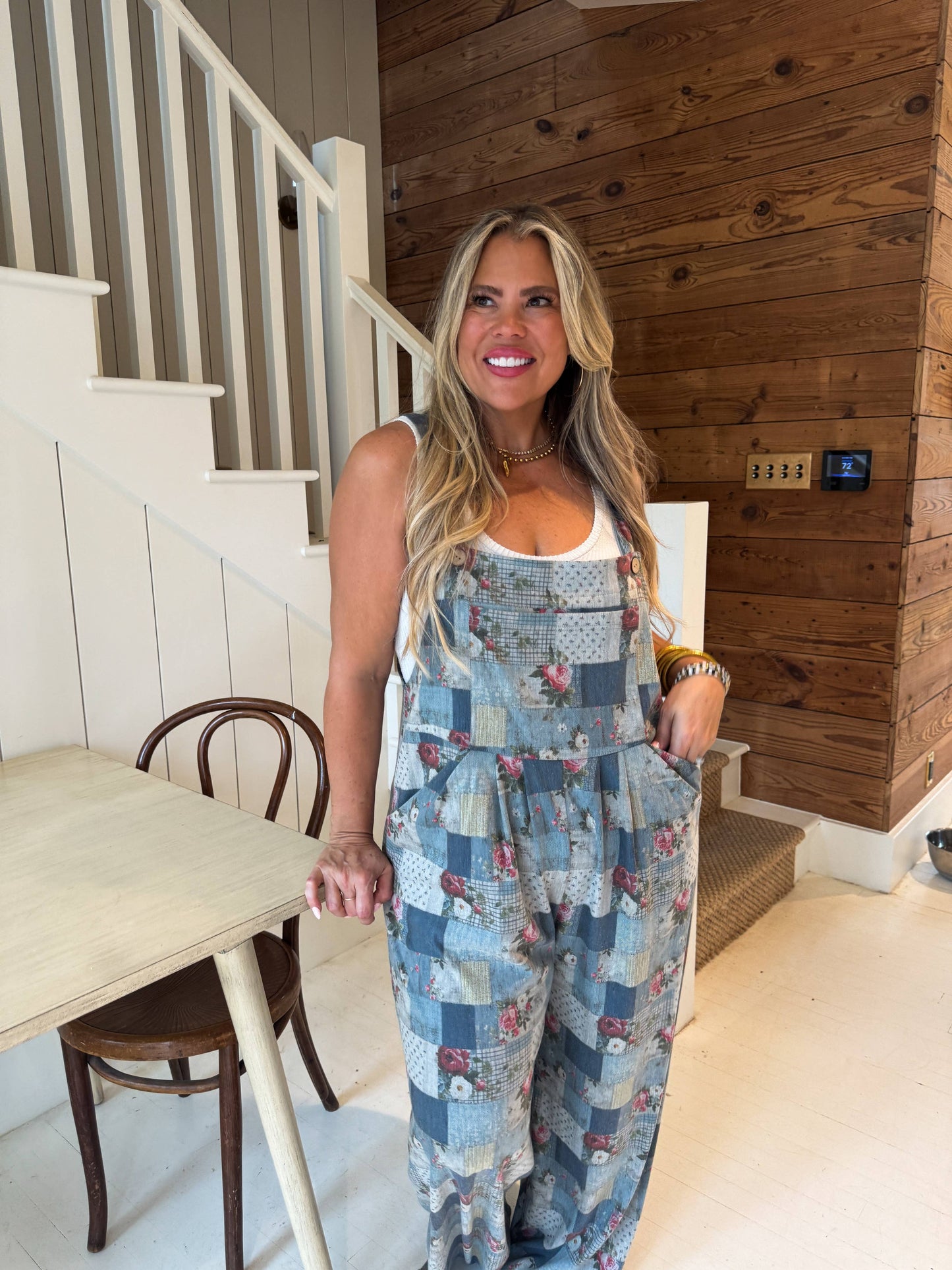 BLUE MEADOW DENIM OVERALLS