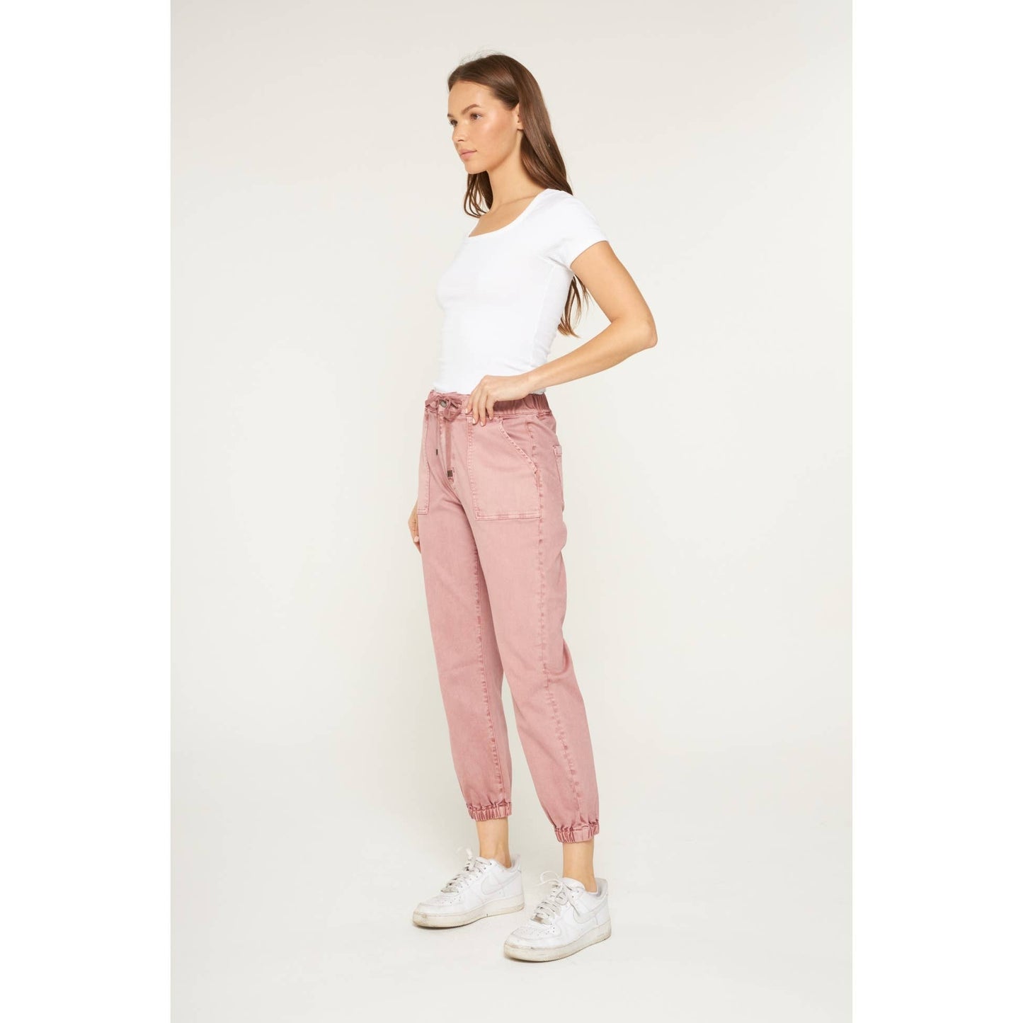 Mica HIGH RISE JOGGER: DEEP PINK