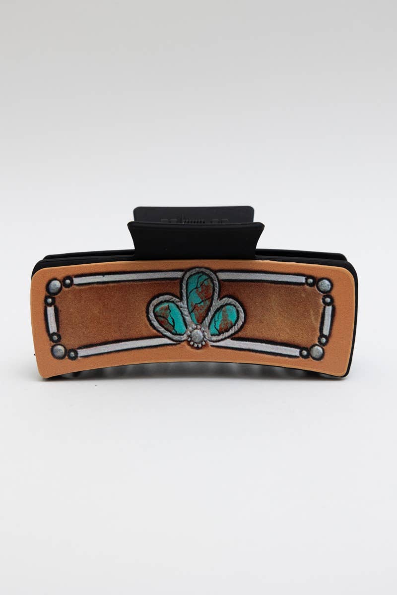 🌵 Western Bohemian Hair Claw Clips – Stylish and Unique: Bloom Ridge