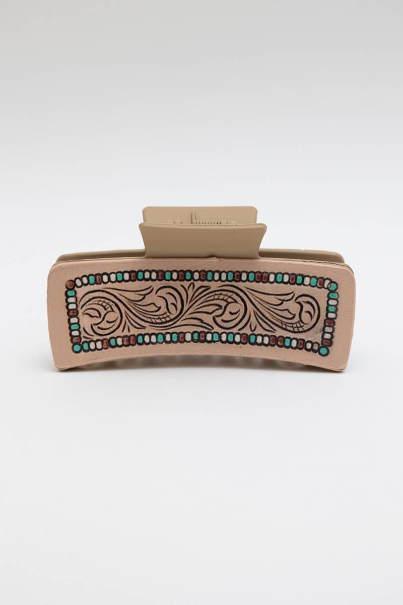 🌵 Western Bohemian Hair Claw Clips – Stylish and Unique: Bloom Ridge