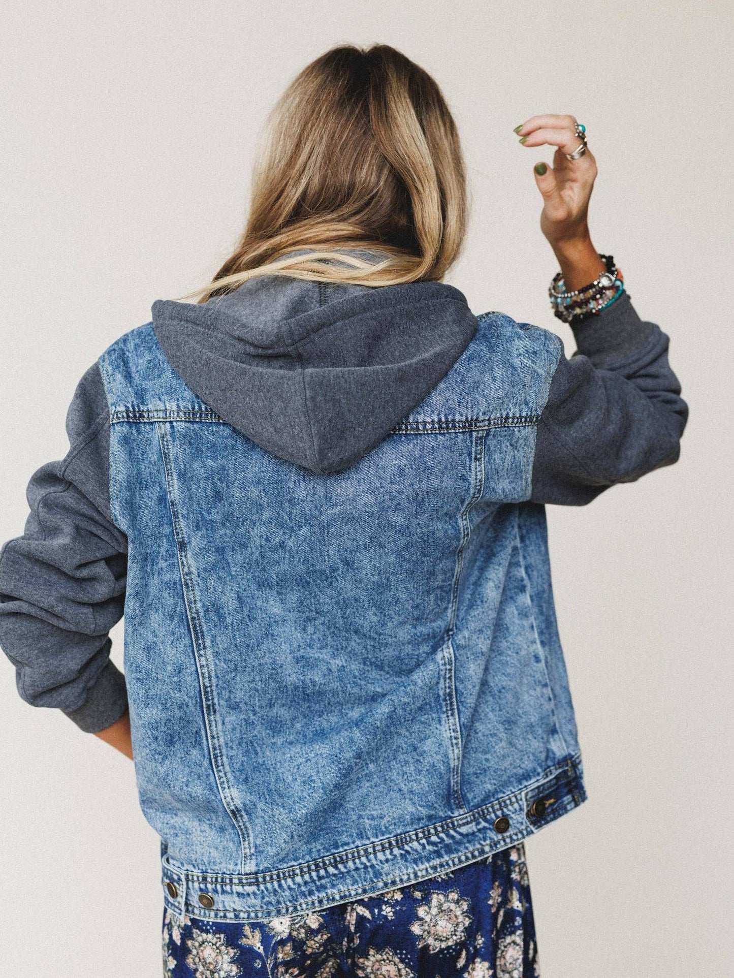 My Boyfriends Denim Jacket - Charcoal Medium Wash