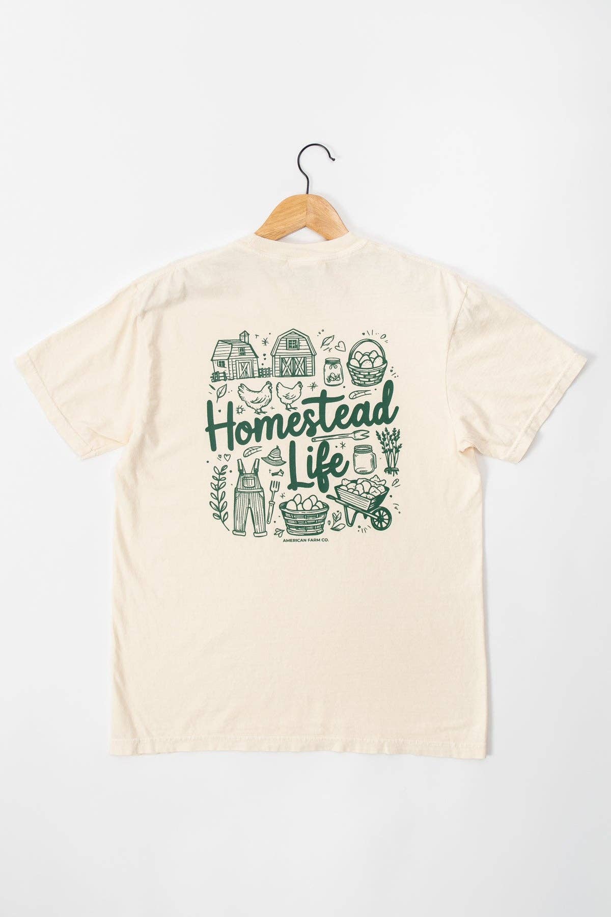 Western 'Homestead Life' Ivory Graphic Tee