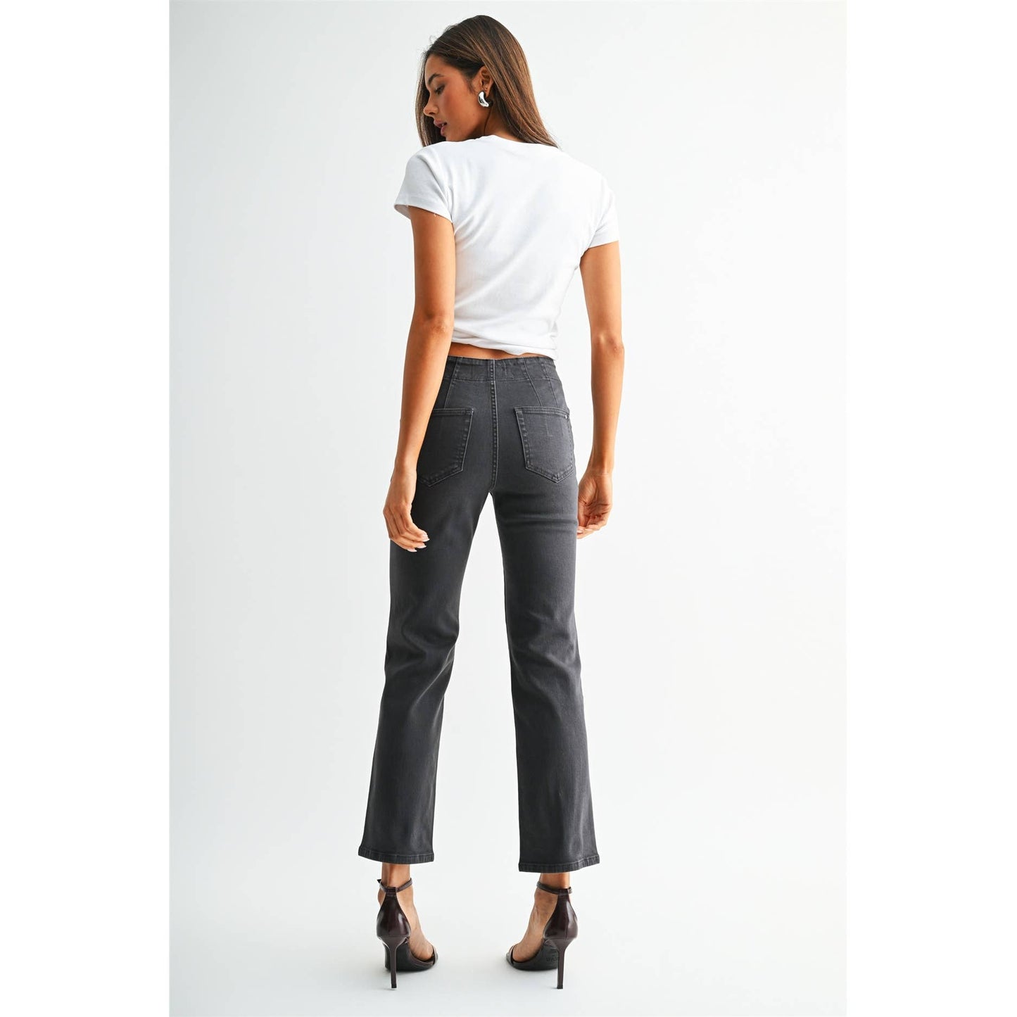 Mica MID-RISE STRAIGHT: GREY