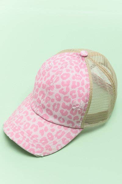 PREMIUM DISTRESS MESH BACK BASEBALL CAP