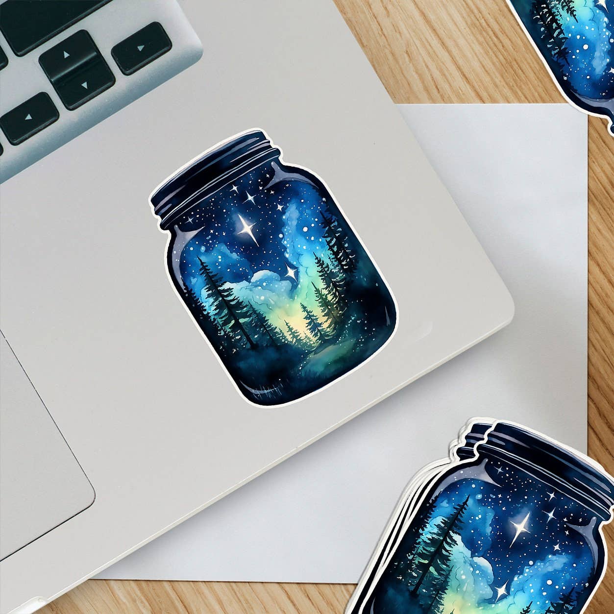 Night Sky Jar Sticker