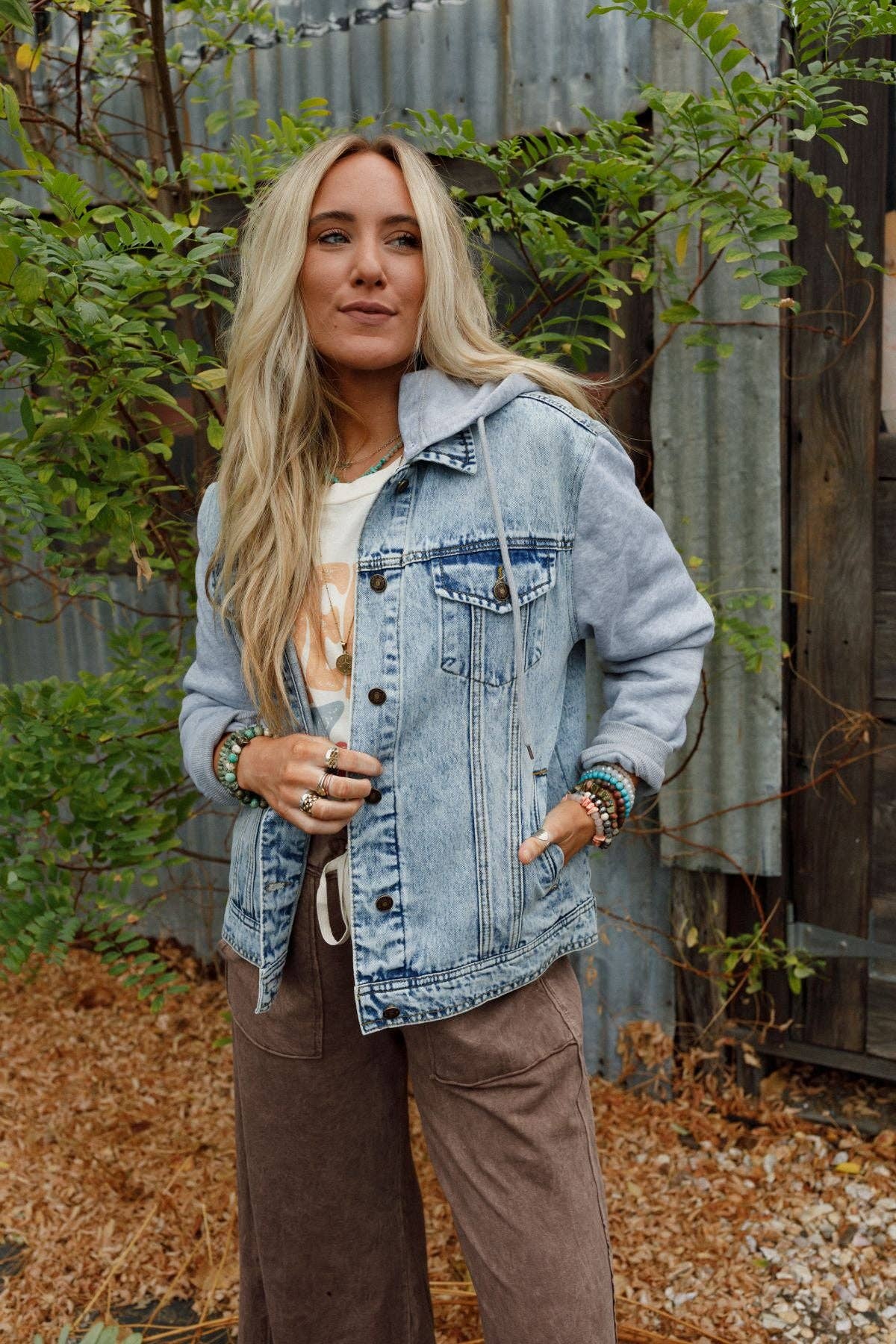 My Boyfriends Denim Jacket - Blue Light Wash