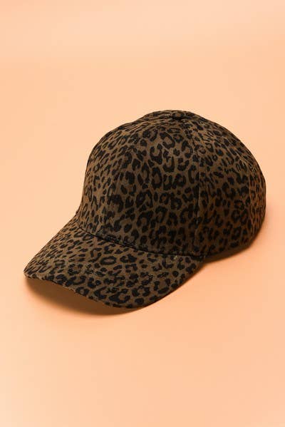 ANIMAL PRINT BASE BALL CAPS