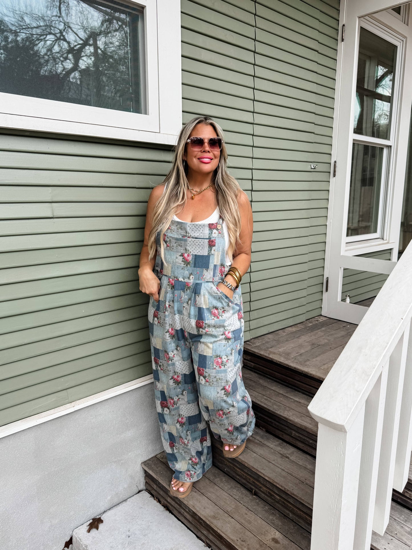 BLUE MEADOW DENIM OVERALLS