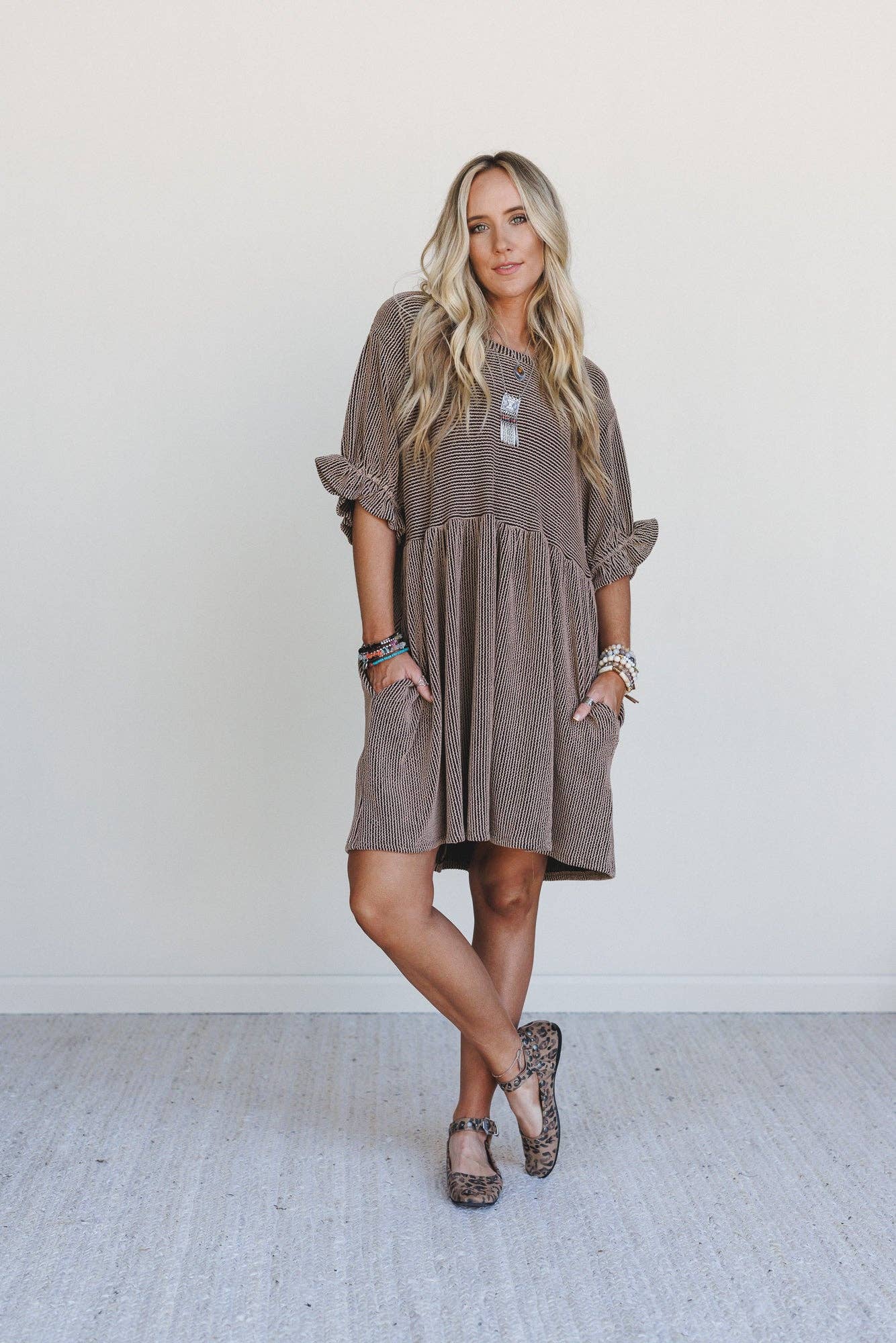 Open Sky Dress - Camel