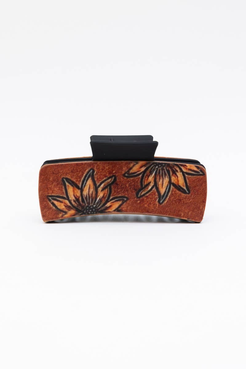 🌵 Western Bohemian Hair Claw Clips – Stylish and Unique: Bloom Ridge
