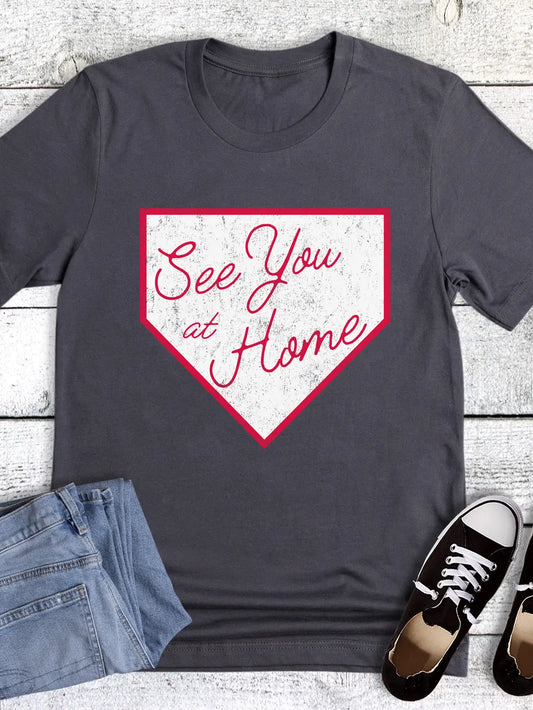 Baseball See You At Home Graphic Tee