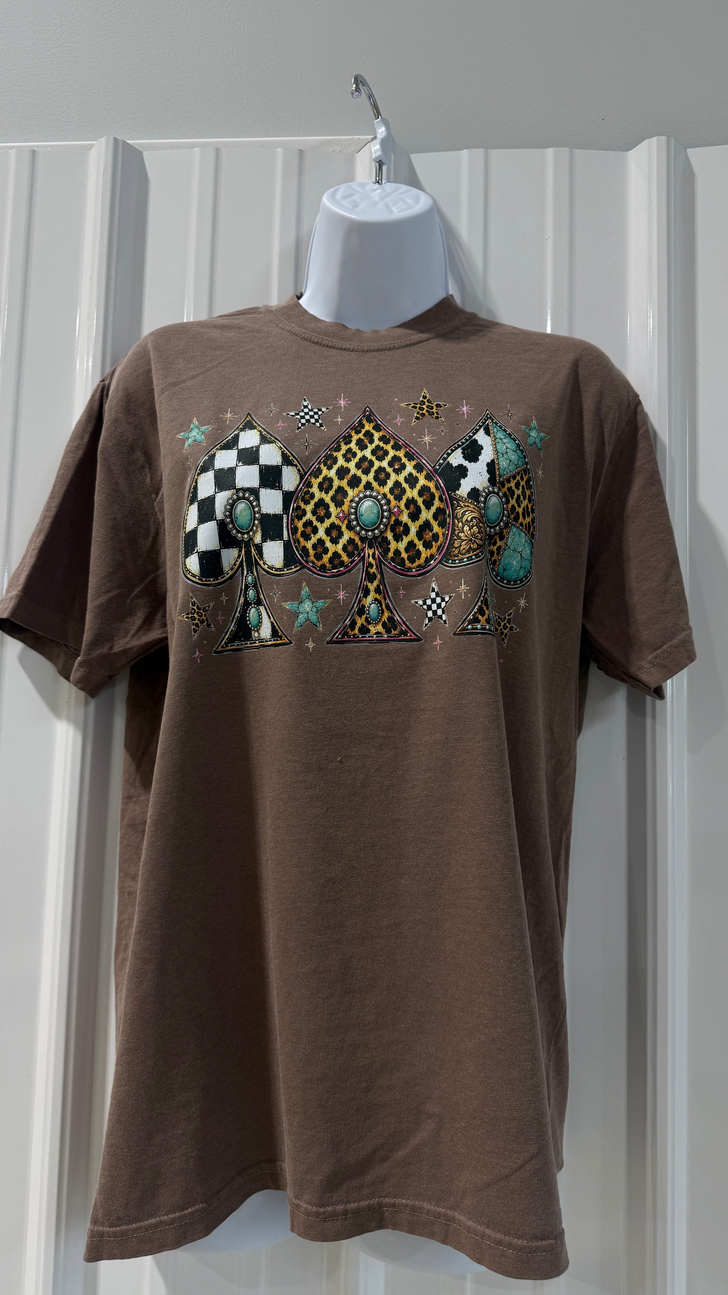 Western Spade Cowgirl Graphic Tee/ Espresso